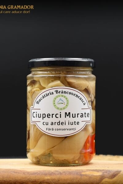Ciuperci murate cu ardei iute