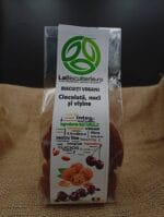 Biscuiți Vegani cu Ciocolată, Nuci și Vișine