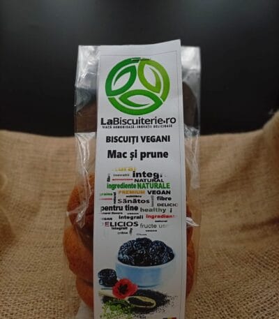 Biscuiți Vegani cu Mac și Prune