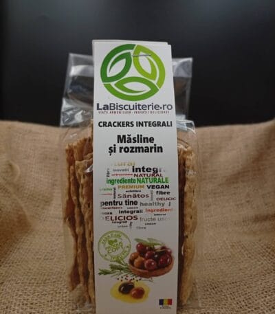 Crackers Integrali cu Măsline și Rozmarin