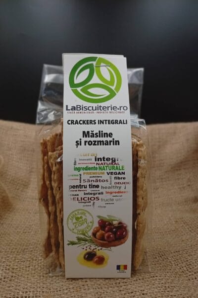 Crackers Integrali cu Măsline și Rozmarin