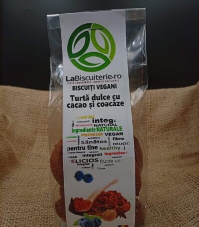 Biscuiti Vegani, Turtă Dulce cu Cacao și Coacăze