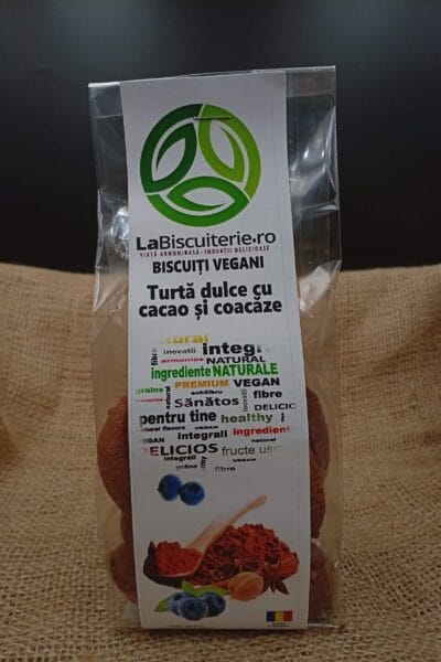 Biscuiti Vegani, Turtă Dulce cu Cacao și Coacăze