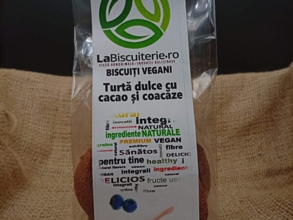 Biscuiti Vegani, Turtă Dulce cu Cacao și Coacăze