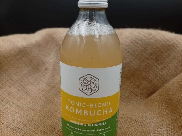 Băutură Kombucha cu ghimbir si citronela