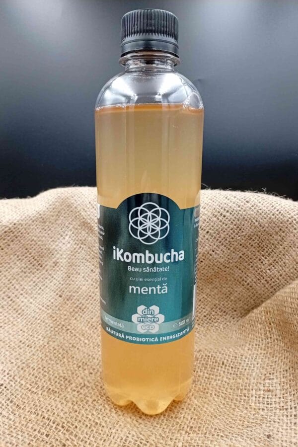 Băutură Kombucha cu menta