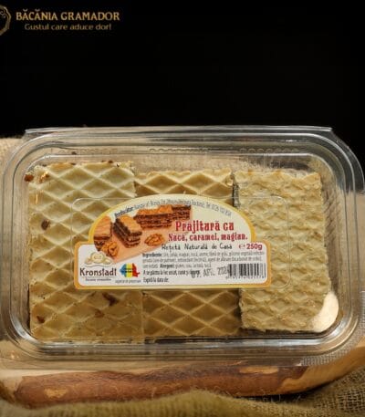 Prăjitură cu Nucă, Caramel și Magiun