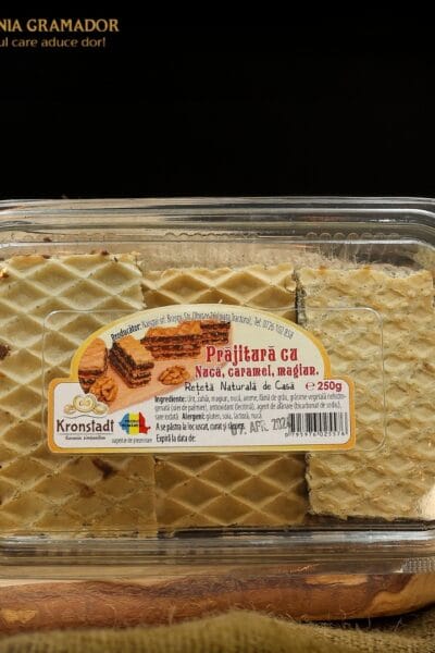 Prăjitură cu Nucă, Caramel și Magiun