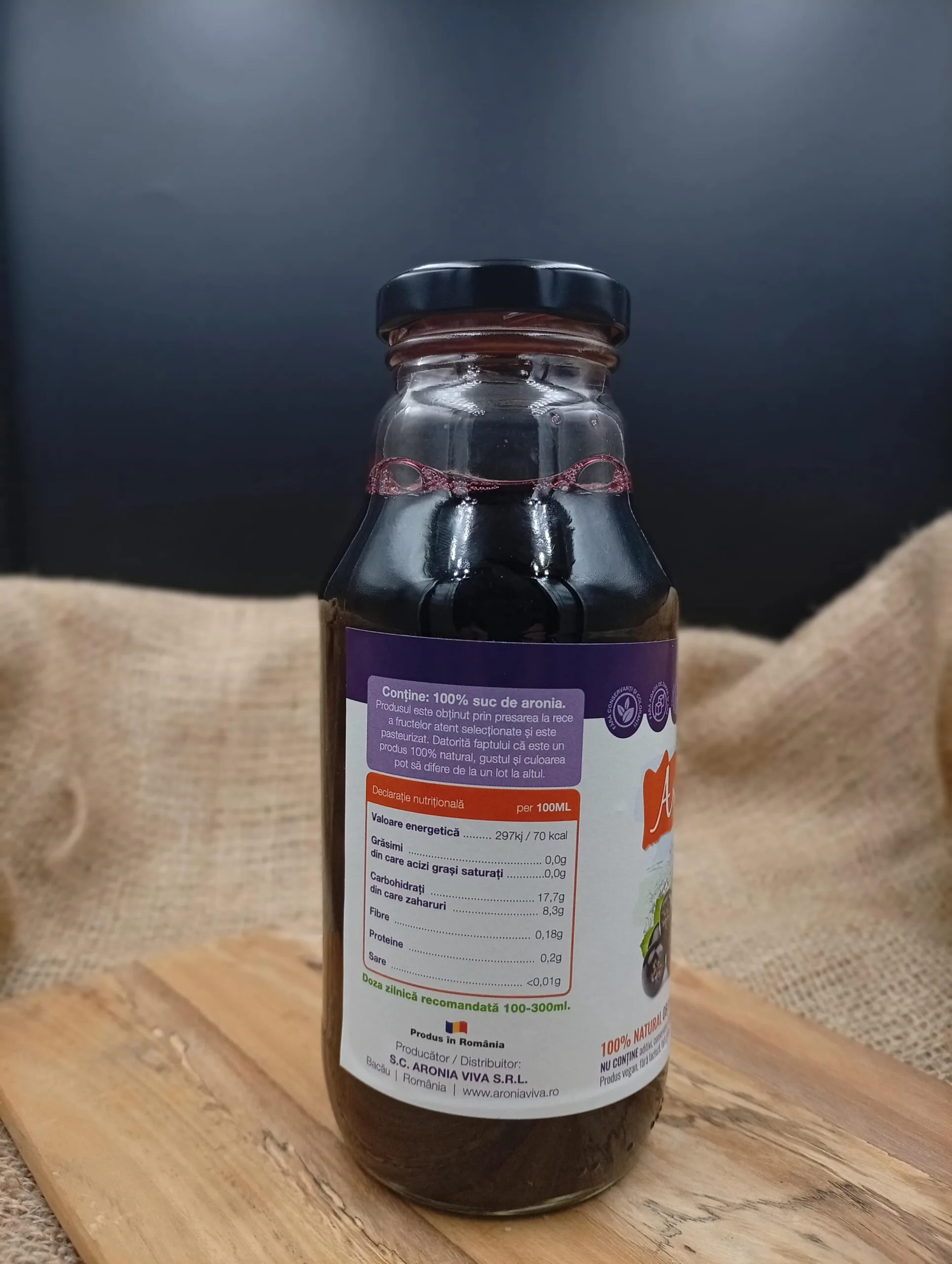 Suc de Aronia | 330ml - imagine 2